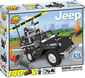 Action Town - 140 Piece Willys MB Jeep Police SWAT Car